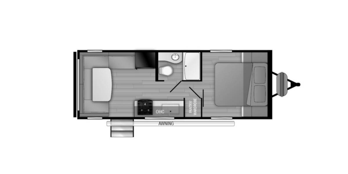 2022 Heartland Prowler 212RD Travel Trailer at Springdale RV Center STOCK# 507836 Floor plan Layout Photo