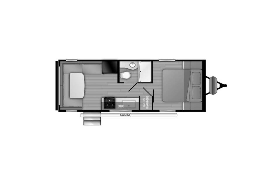 2022 Heartland Prowler 212RD  at Springdale RV Center STOCK# 507836 Floor plan Layout Photo