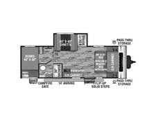 2022 Venture RV Sonic 211VDB Travel Trailer at Springdale RV Center STOCK# 051388 Floor plan Image
