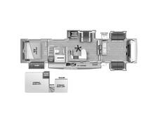 2022 Sabre 37FLL Fifth Wheel at Springdale RV Center STOCK# 022037 Floor plan Image