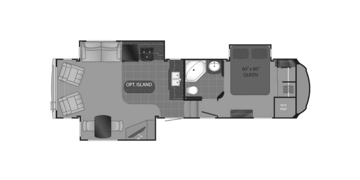 2013 Heartland Bighorn 3070RL Fifth Wheel at Springdale RV Center STOCK# 133070 Floor plan Layout Photo